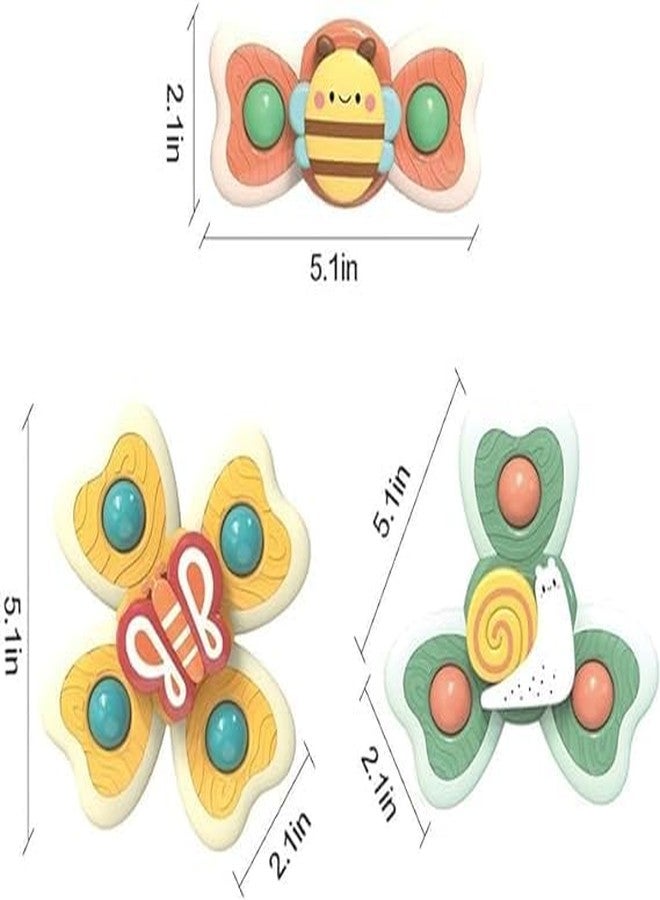 SHIVAARO 3 PCS Insect Suction Cup Bath Toy: Fun and Educational Bath Time Entertainment for Baby Boys and Girls - Image 3
